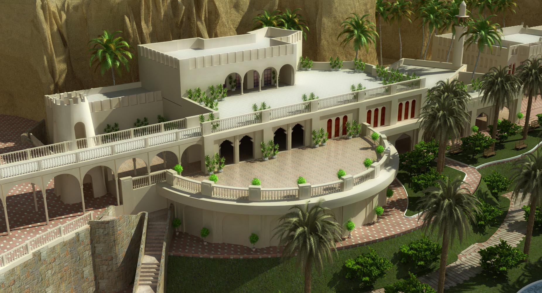 مرافق سياحية بمغارة جبل القارة — صورة 4